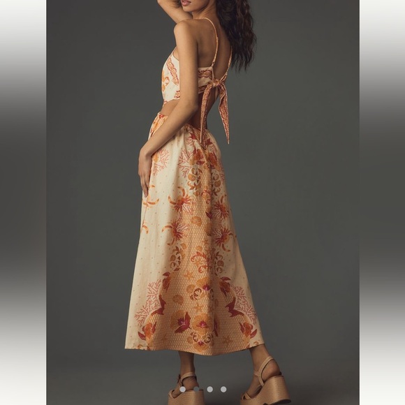 Farm Rio  X Anthropologie Printed Halter Maxi Dress brand new with tags! - Picture 2 of 4